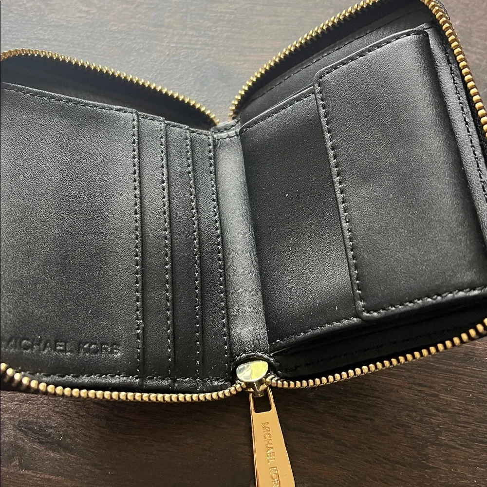 Michael Kors Black Wallet with Gold Hardware - Picture 3 of 4